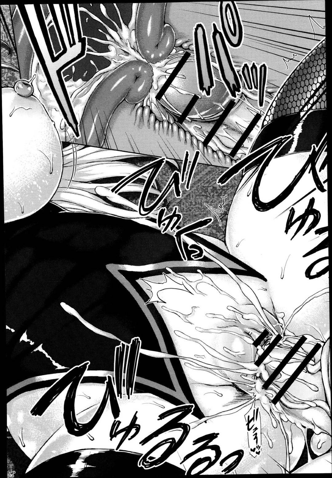 【エロ漫画】男たちに教会で輪姦されまくる巨乳シスターお姉さん…肉便器扱いの彼女は大勢に次々と膣とアナルに中出しされる！【ニム:暗闇の中の性女】